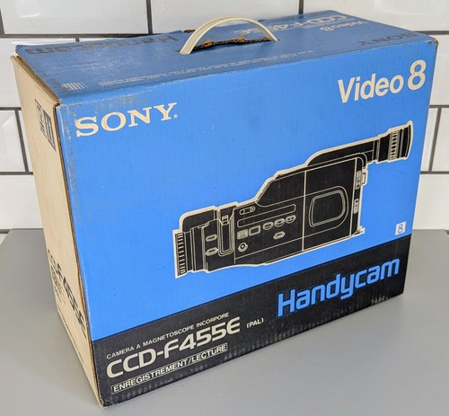 Boxed vintage sony ccd f455e - sony, ccd-f455e